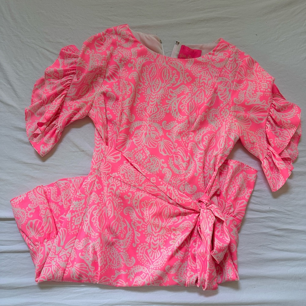 Lily Pulitzer Hot Pink Wrap Dress
